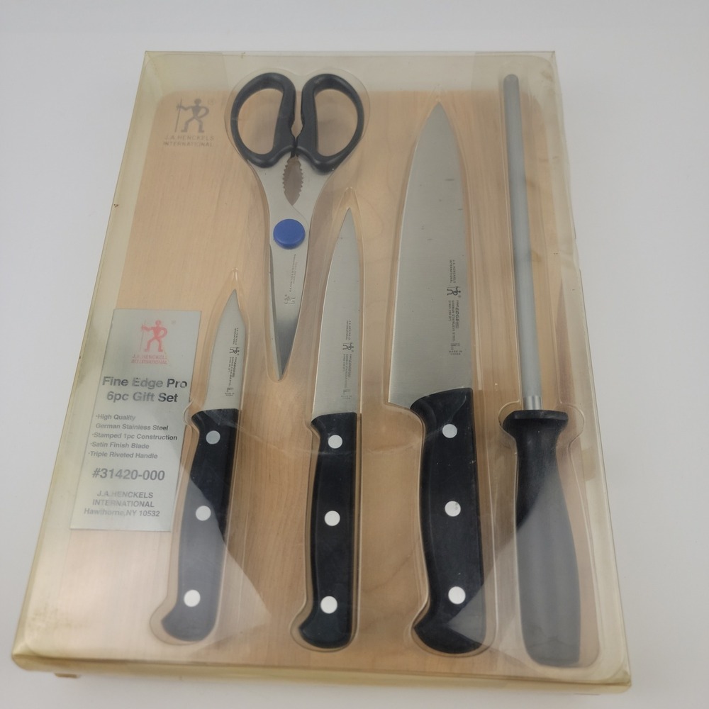 J.A. Henckels International Fine Edge Pro 6pc Gift Set 31420-000 Stainless Steel